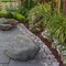 Decorative Outdoor Weather-Resistant Artistic Artificial Faux Stone Rock, Garden Patio Granite Grey Fiberglass Stone